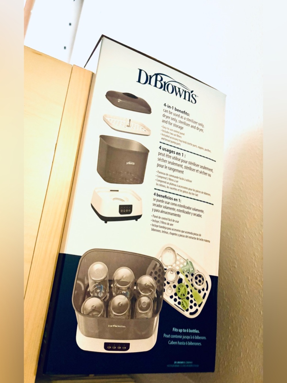 Dr. Brown's Gray Baby Bottle Sterilizer and Dryer